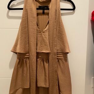 BCBG Tan tank blouse